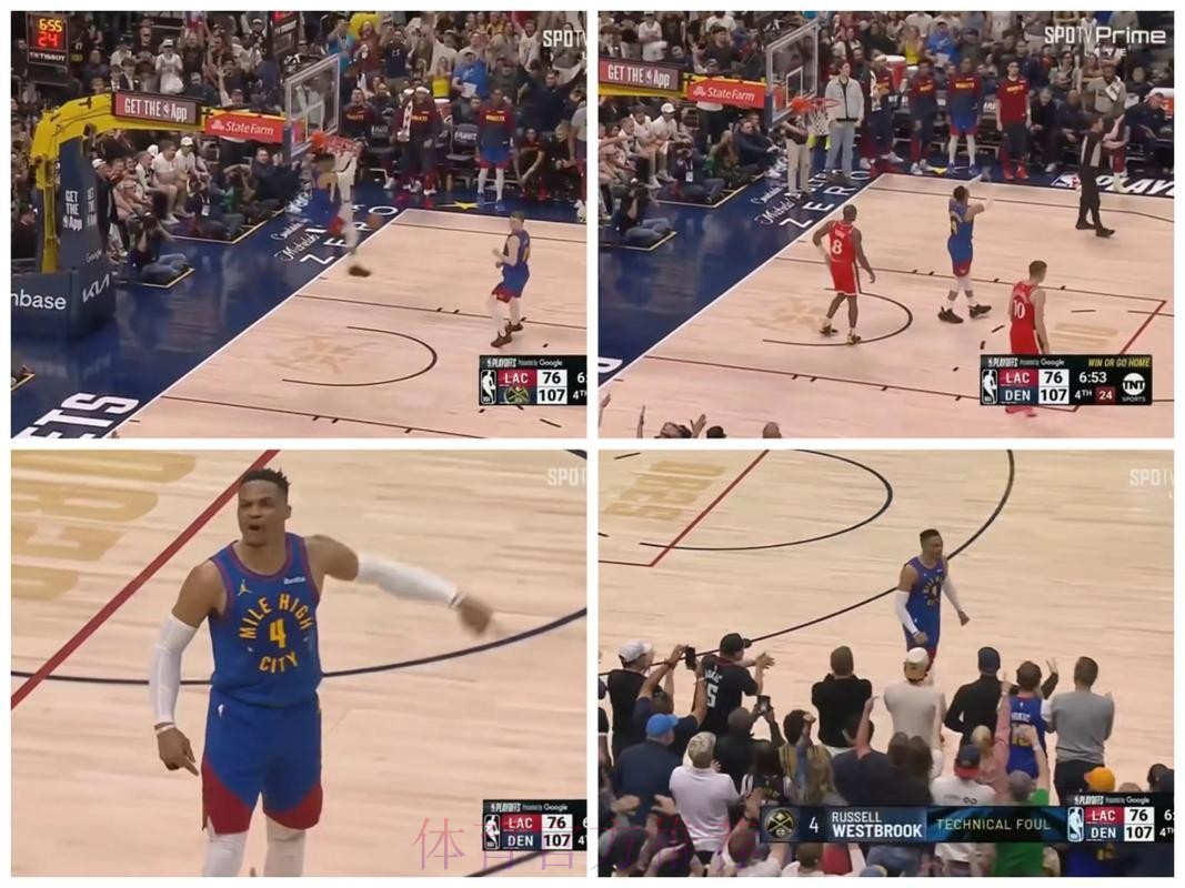 威少开局3中0拿到0分4篮板3助攻，暂停期间和裁判沟通判罚
